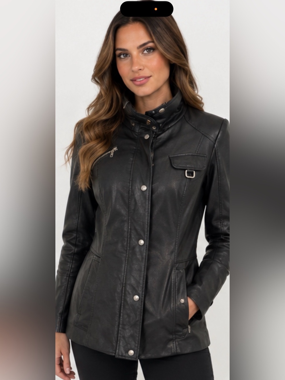 Danier Genuine Leather Black Jacket – Women’s size XS